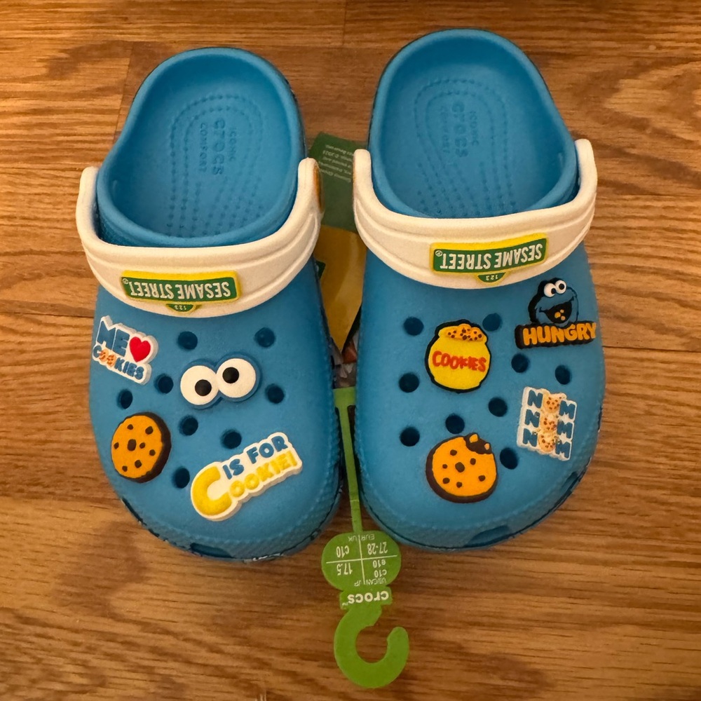 Kids Sesame Street Cookie Monster Crocs